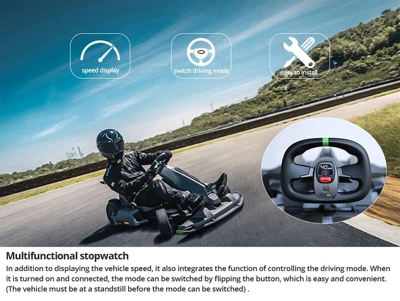 Kit de pantalla Digital de velocímetro, selección de modo de velocidad para Segway Ninebot Gokart
