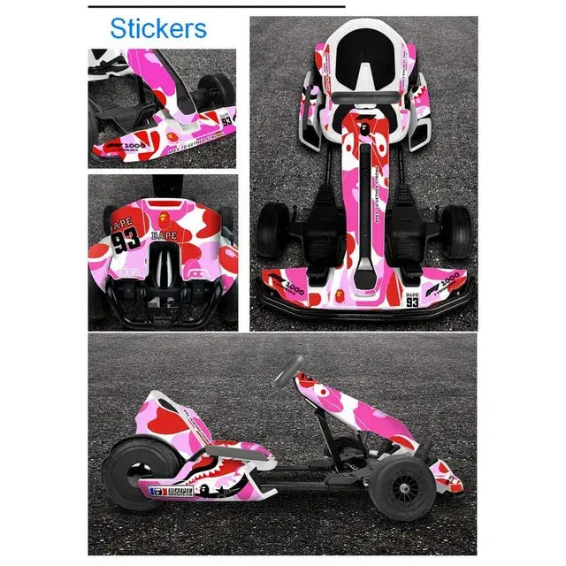 Calcomanía adhesiva de vinilo envolvente con diseño de calidad, 7 diseños para Segway Ninebot Gokart