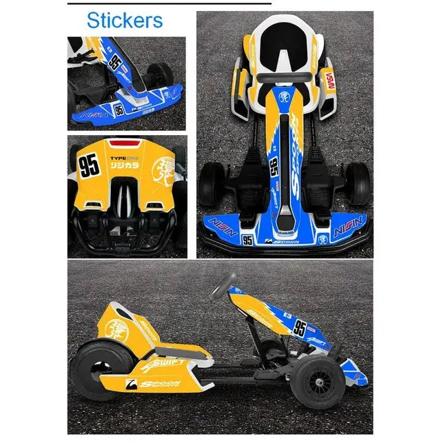 Calcomanía adhesiva de vinilo envolvente con diseño de calidad, 7 diseños para Segway Ninebot Gokart