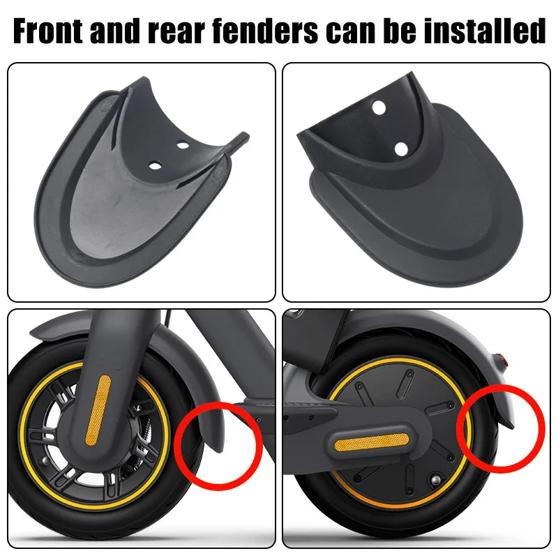 Rear & Front Wheel Splash Mudguard for Segway Ninebot MAX G30 / G30D 2PCS