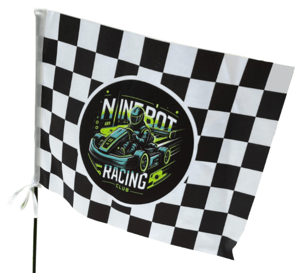 ninebot gokart CHECKERED_SAFETY_FLAG_white