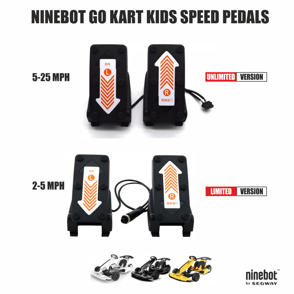 go pedal Adjustable Speed-Limit & Unlimited Replacement Pedal Kits for Segway Ninebot GoKart – GOKARTNGEAR
