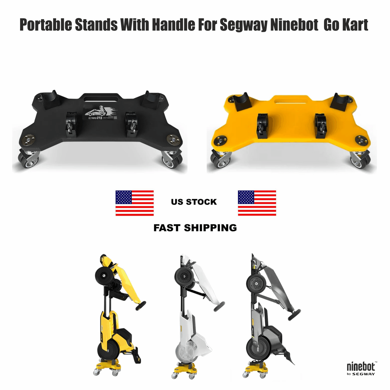 Portable Stand Rack for Secure Storage and Placement of Segway Ninebot Gokart