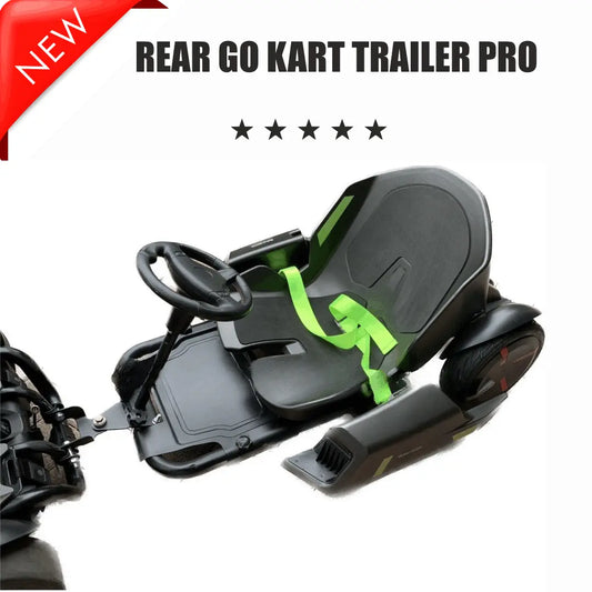 Rear Go Kart Trailer Pro - Extendable & Perfect for Family Fun with Ninebot Go Karts
