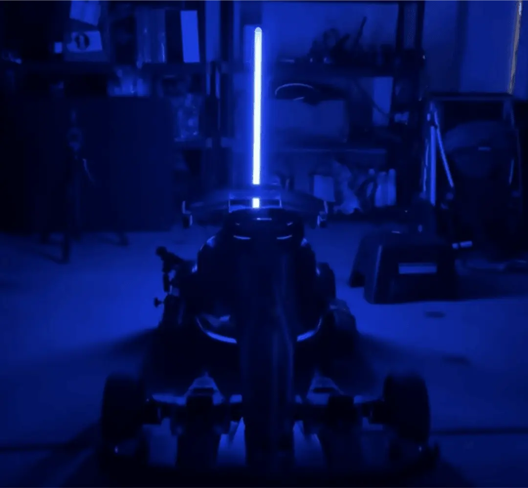 Luces traseras inteligentes para Ninebot Go Kart recargables de alta visibilidad