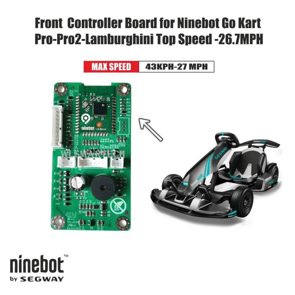 Upgraded Controller Board for Ninebot Go Kart Pro-Pro2-Lamburghini- Top Speed 25-27MPH