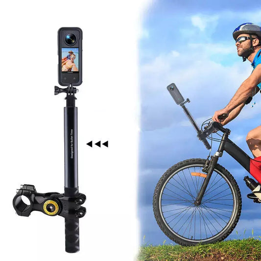 E-Scooters Motorcycles Invisible Selfie Stick Handlebar Mount for Insta360 Gopro DJI