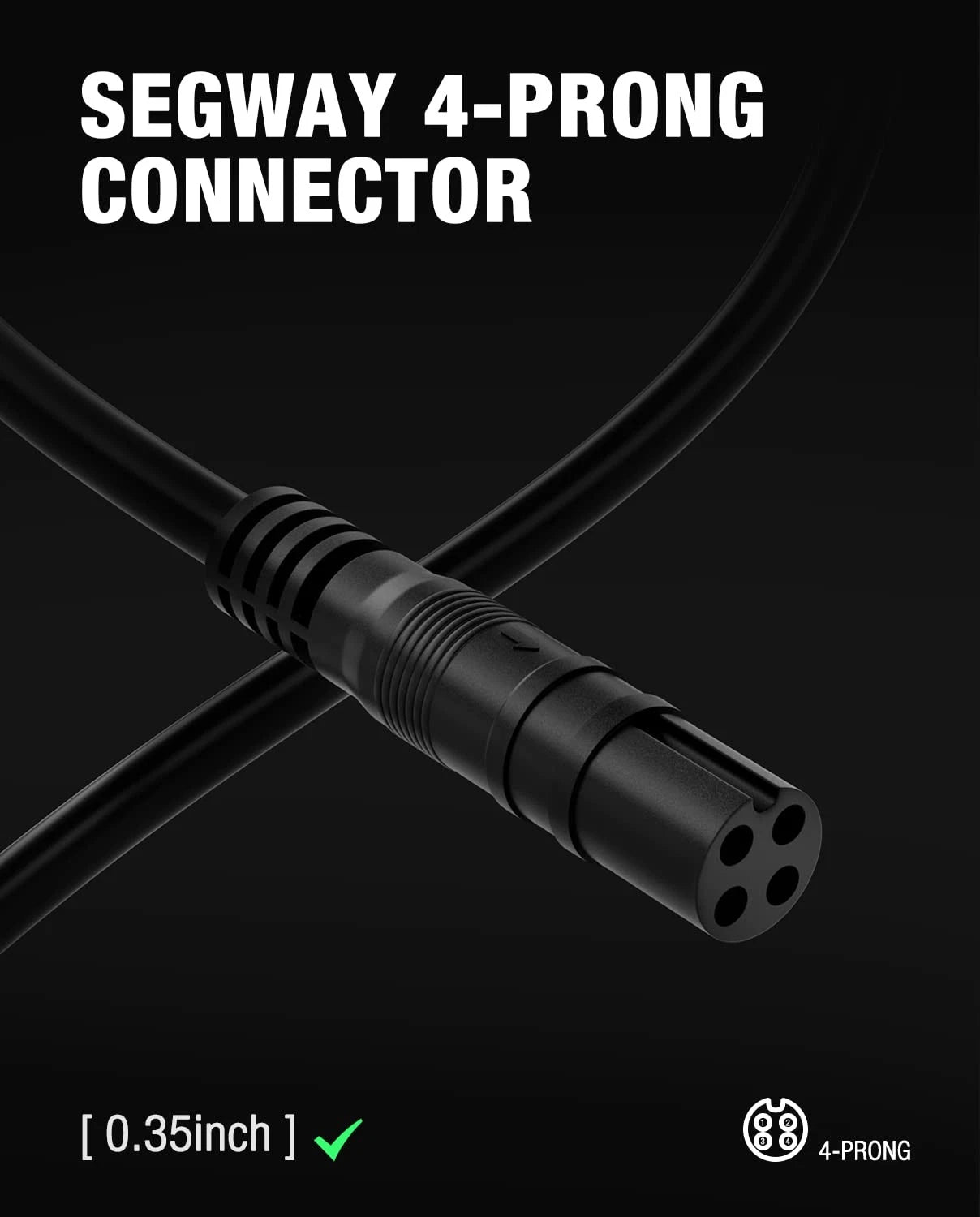 63V 2A 4-Pin Charger for Segway Ninebot GoKart PRO PRO2 Lamborghini S-MAX