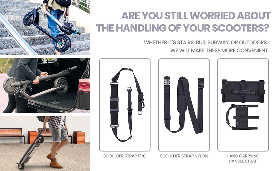 Adjustable Kick Scooter Straps for Ninebot Scooters