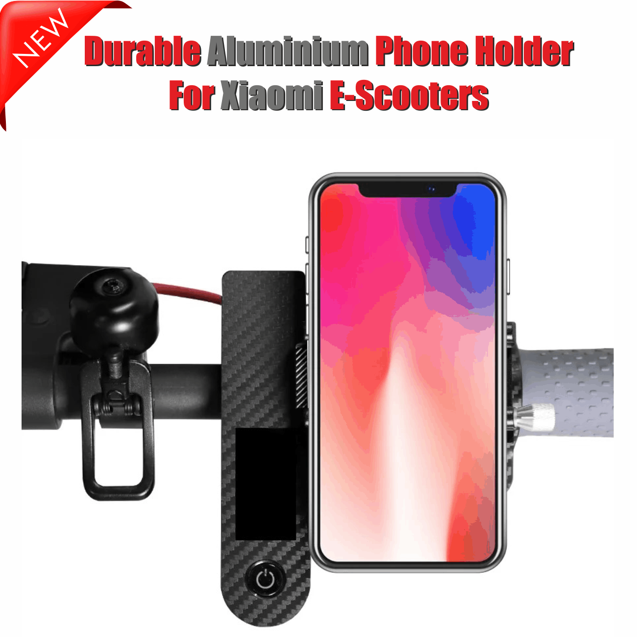 Durable aluminum phone holder designed for Xiaomi electric scooters