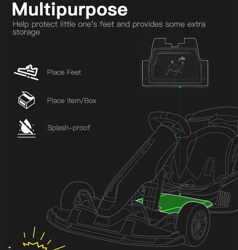 Reposapiés de seguridad para tablero de piso, para Segway Ninebot Gokart PRO Lamborghini 