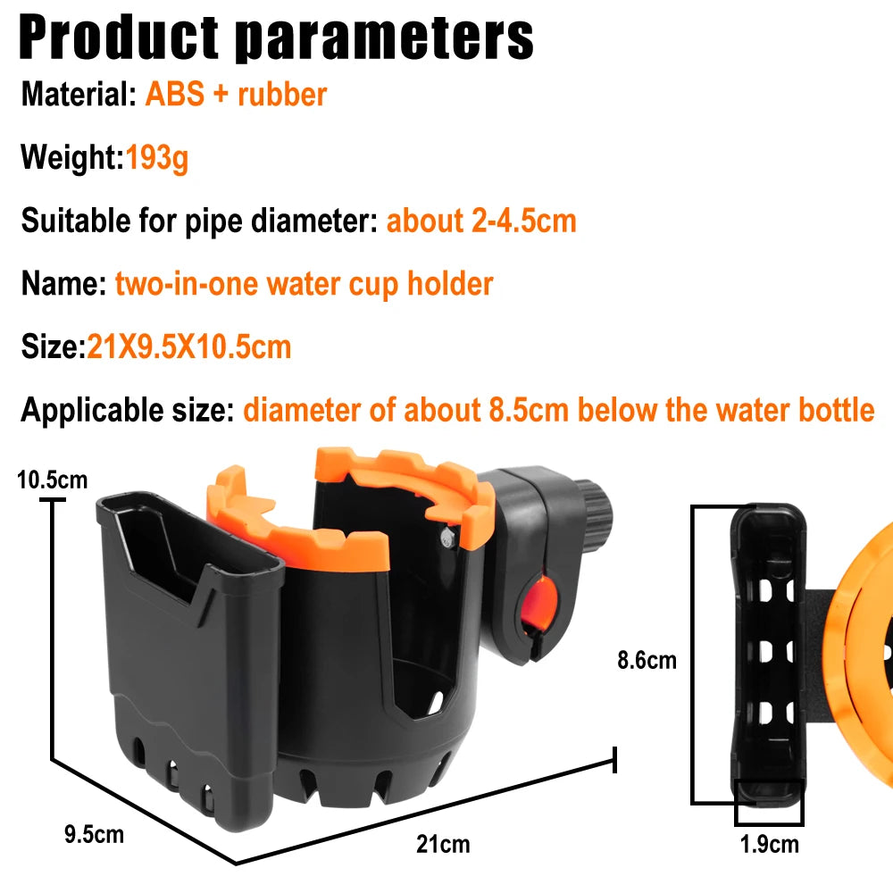 2-in-1 Water Bottle  Phone Holder Handlebar Mount For Ninebot And Xiaomi Scooters