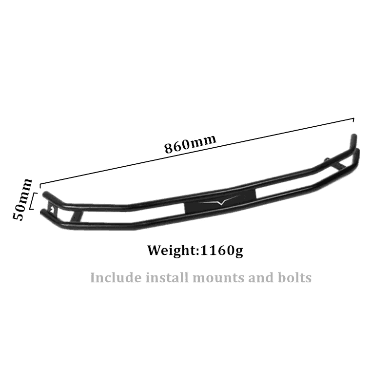 Parachoques de acero protector delantero para protector anticolisión Ninebot Segway Gokart