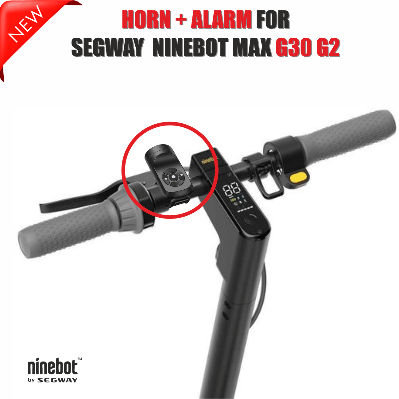 Electric Horn & Alarm for Segway Ninebot & Xiaomi Scooters – Maximum Safety Upgrade