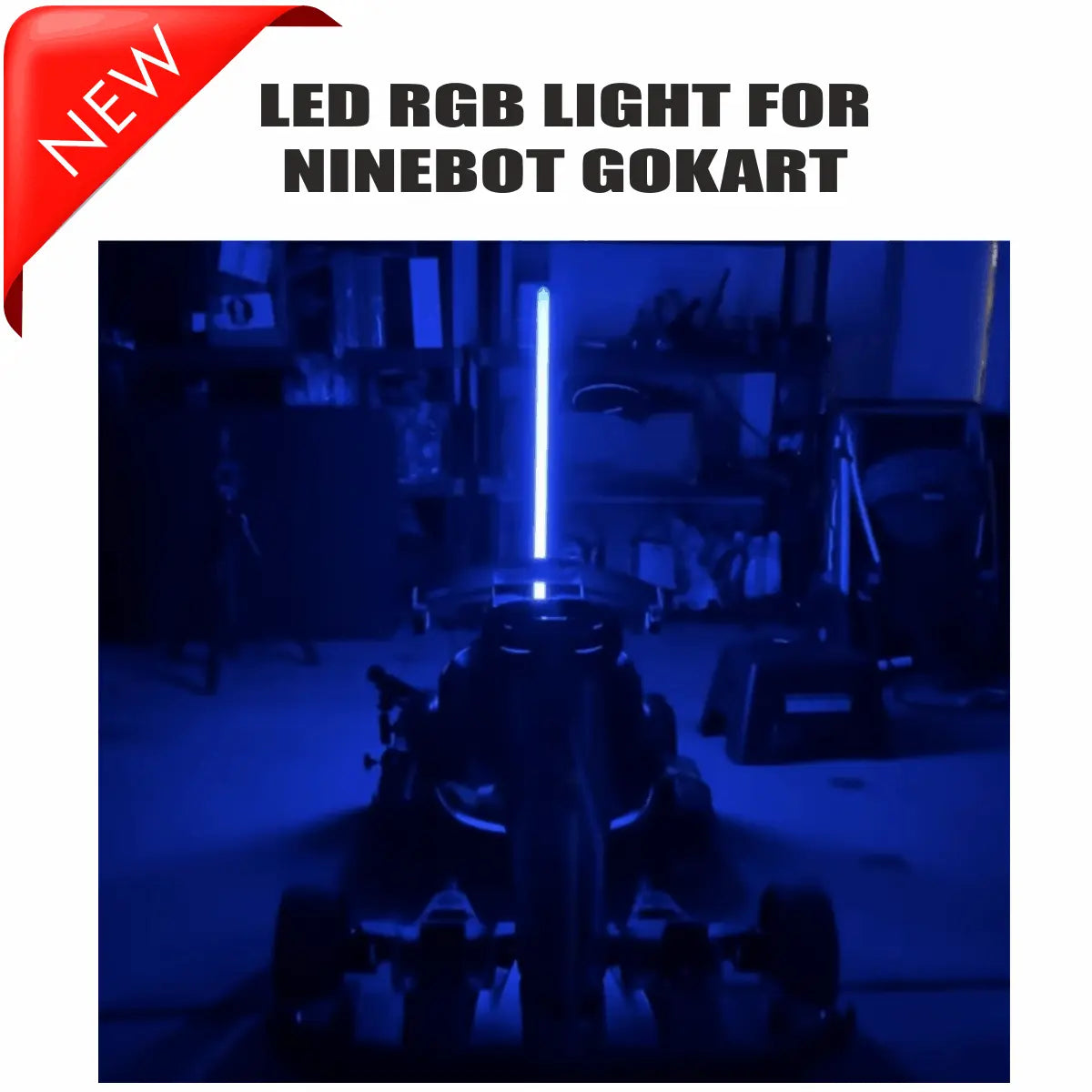 Luces traseras inteligentes para Ninebot Go Kart recargables de alta visibilidad