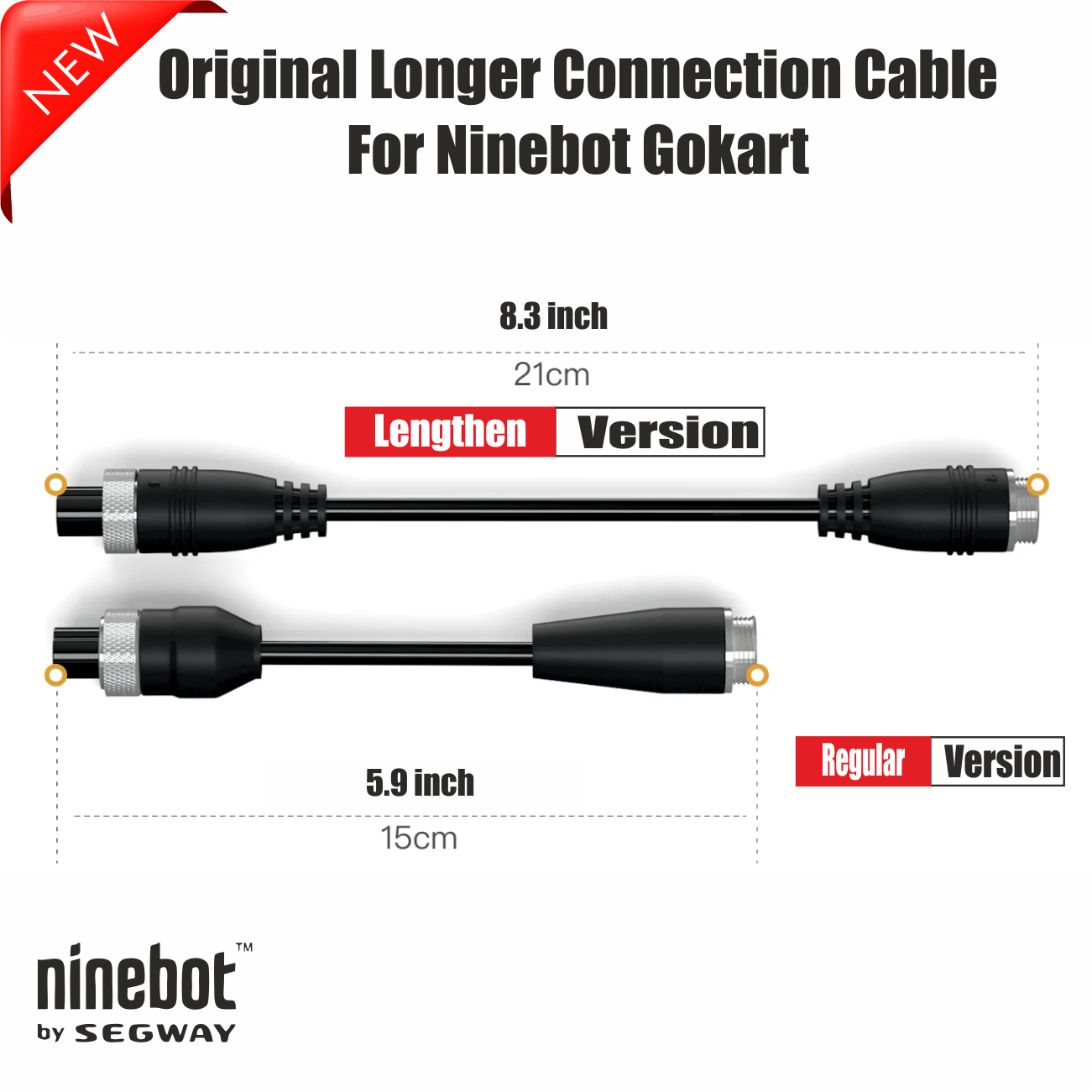 Lengthen Replacement Connection Cable  For Ninebot Go Kart 8.2 Inch