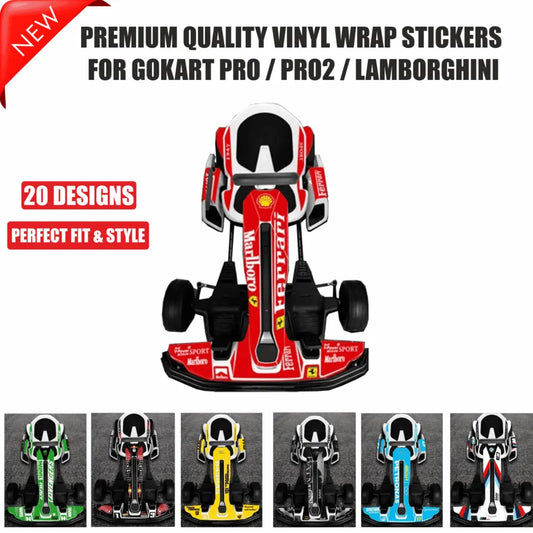 Calcomanía adhesiva de vinilo envolvente con diseño de calidad, 7 diseños para Segway Ninebot Gokart
