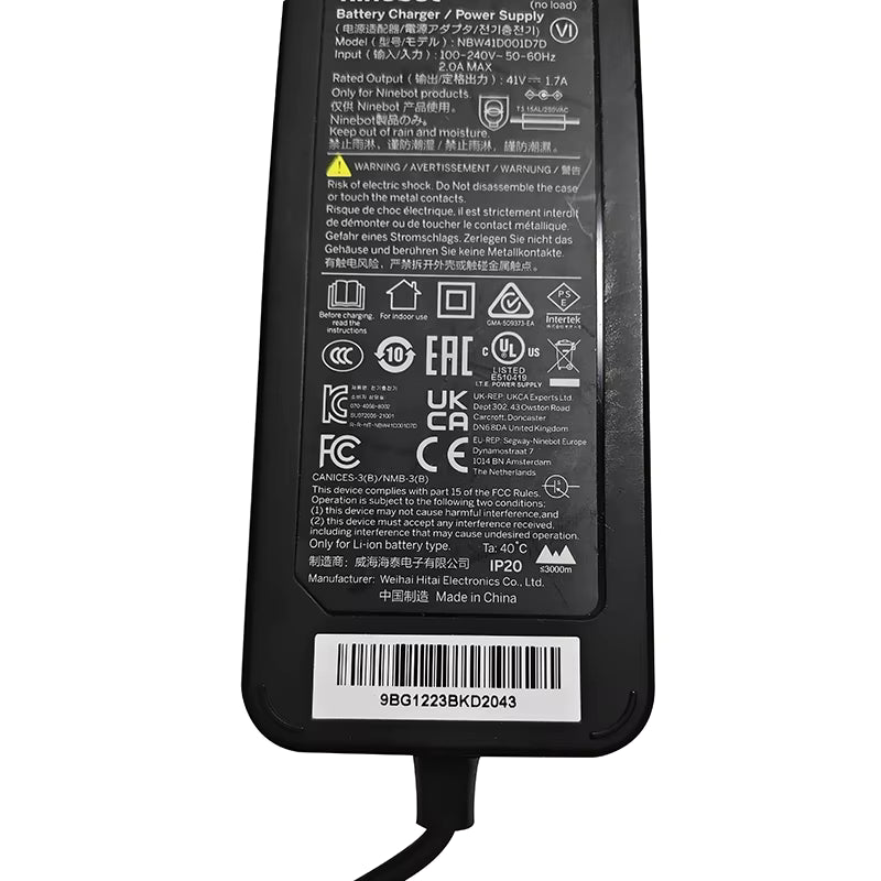 70W Segway Ninebot Fast Charger for E3 & E3 Pro – High-Efficiency Power