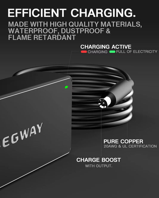 70W Segway Ninebot Fast Charger for E3 & E3 Pro – High-Efficiency Power