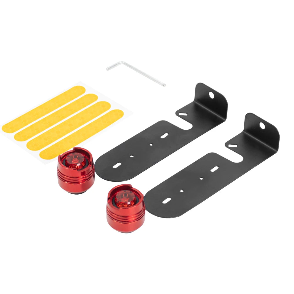 Luz trasera de advertencia de seguridad LED resistente al agua para patinete eléctrico Ninebot Max G30/G30D 