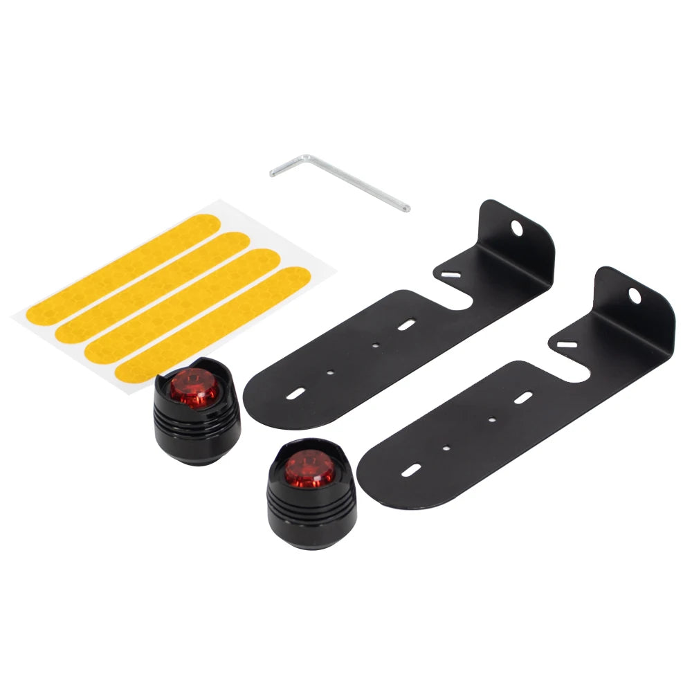Luz trasera de advertencia de seguridad LED resistente al agua para patinete eléctrico Ninebot Max G30/G30D 