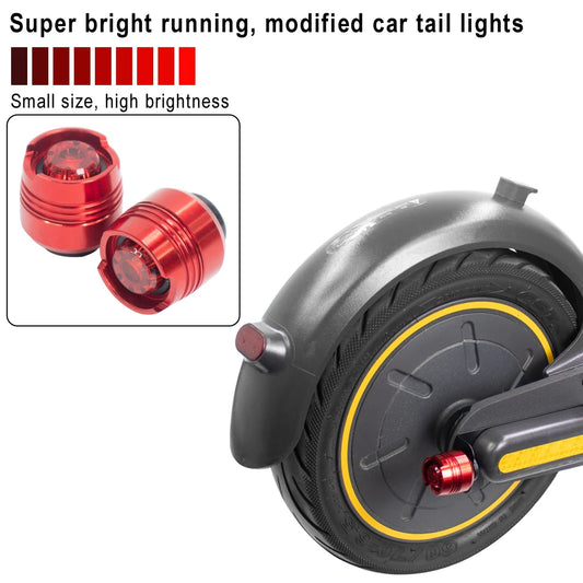 LED Waterproof Safety Warning Tail Light for Ninebot Max G30/G30D Electric Scooter