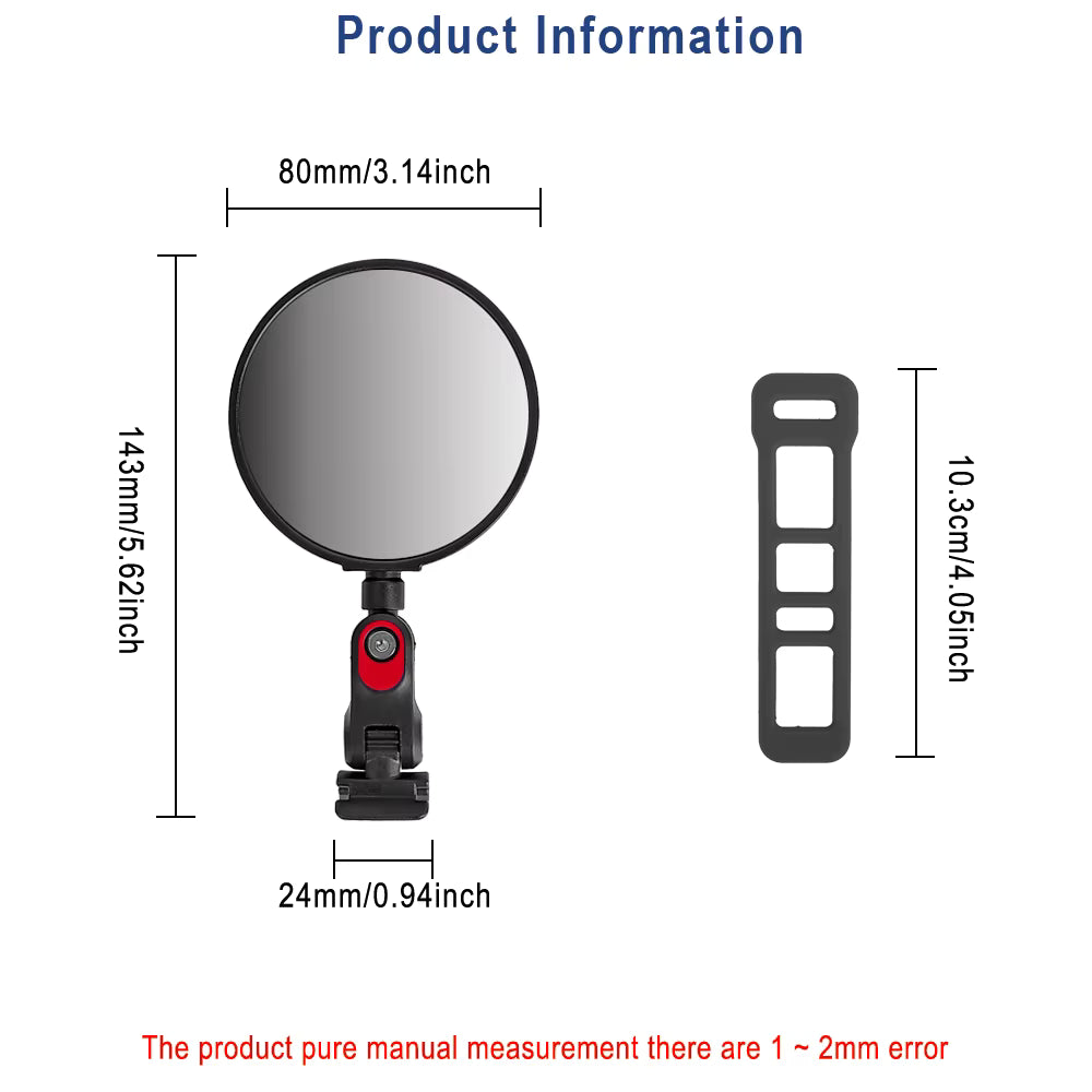 Original Rearview Mirrors for Segway Ninebot MAX G3, ZT3 Pro, F3 Pro, E3 Pro