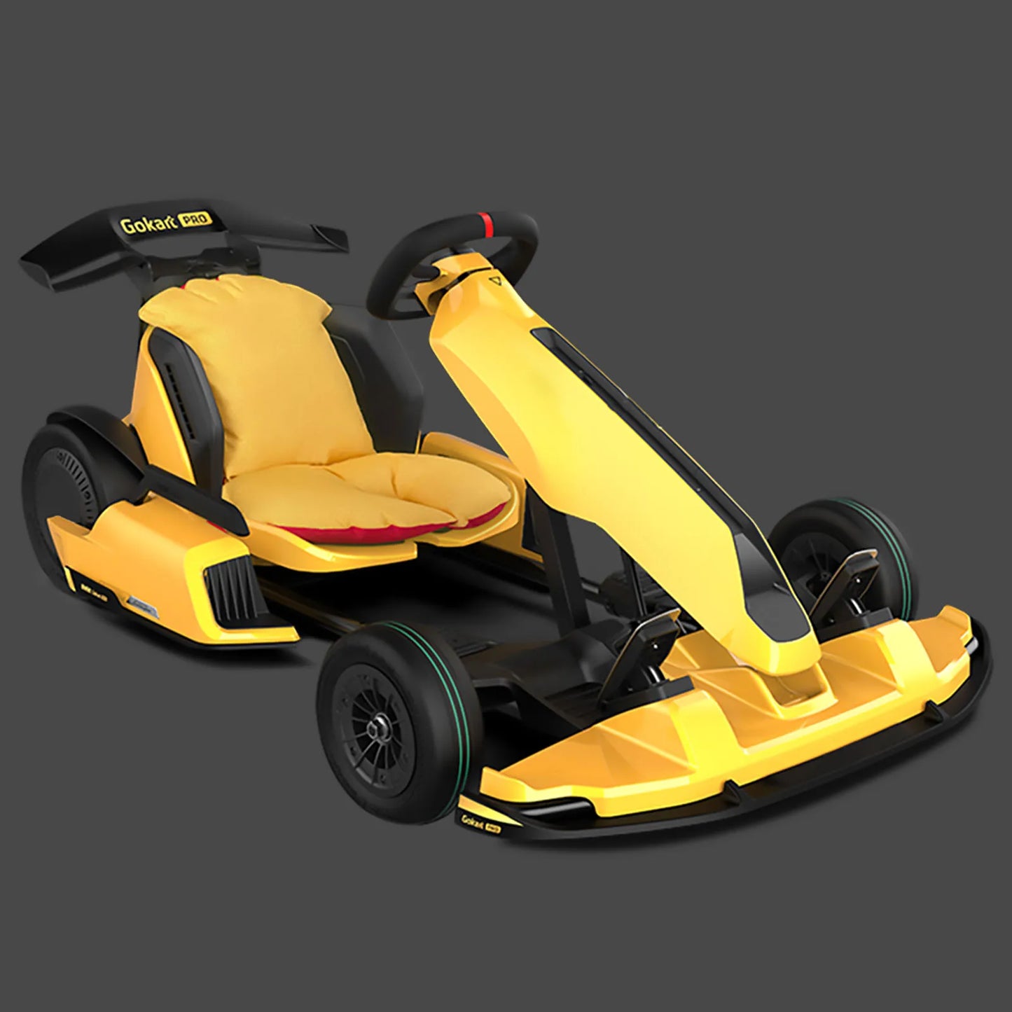 Cojín de asiento, forro de cintura, rojo y amarillo para Segway Ninebot Gokart Lamborghini 