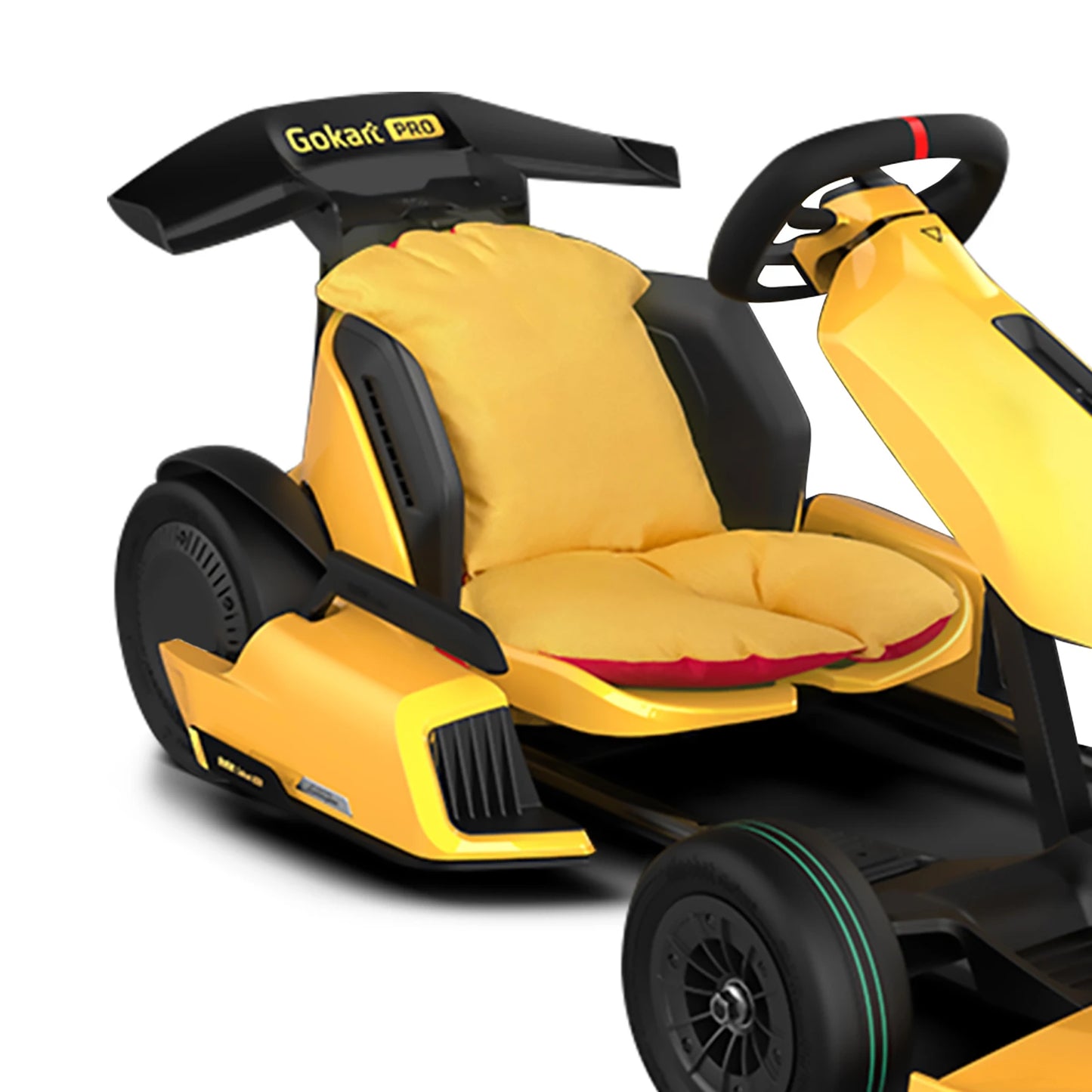 Cojín de asiento, forro de cintura, rojo y amarillo para Segway Ninebot Gokart Lamborghini 