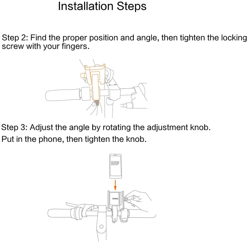 Segway Ninebot Adjustable  Phone Mount 