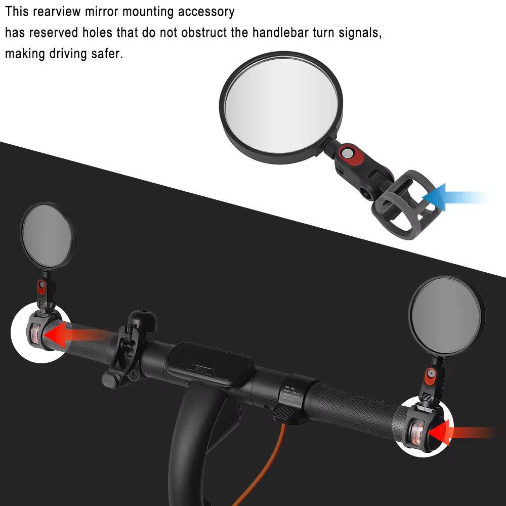 Original Rearview Mirrors for Segway Ninebot MAX G3, ZT3 Pro, F3 Pro, E3 Pro
