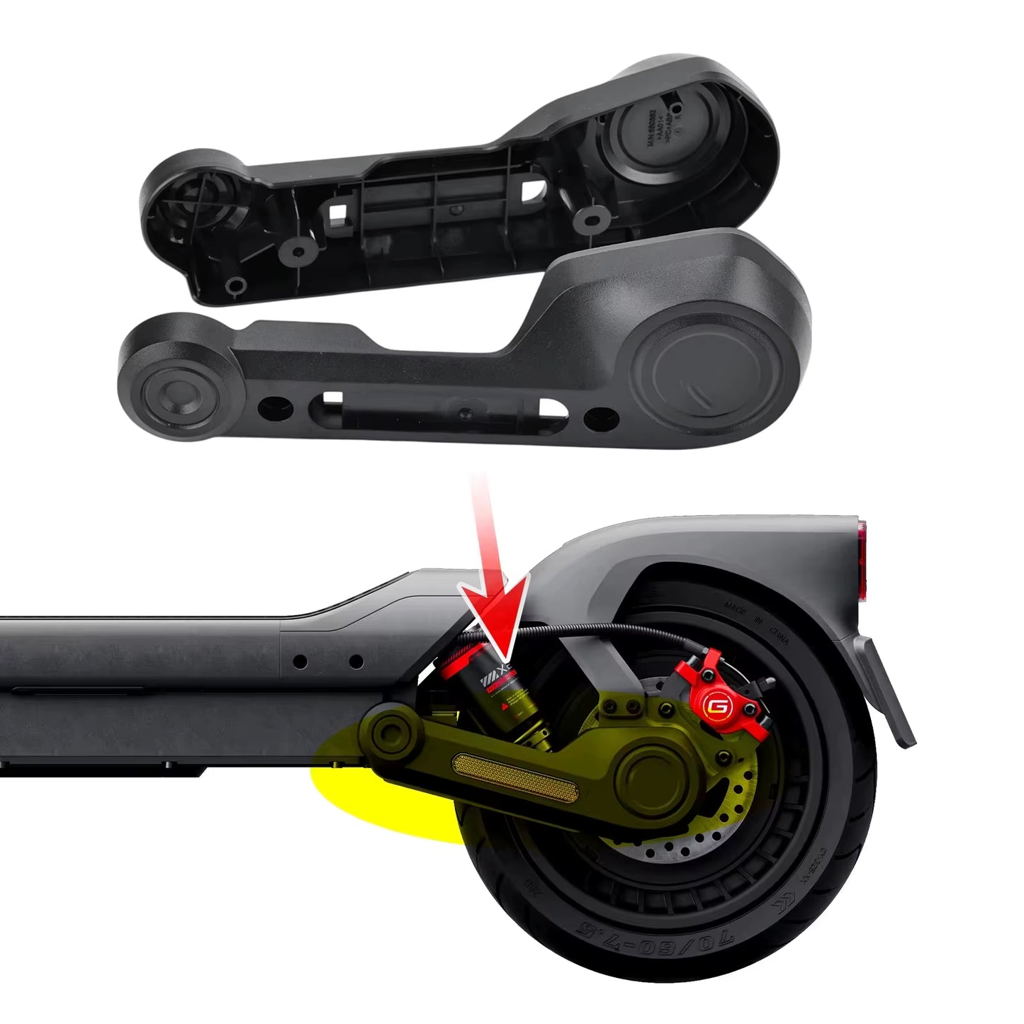 Original Rear Fork Decoration Cover for Ninebot MAX G3 Electric Scooter