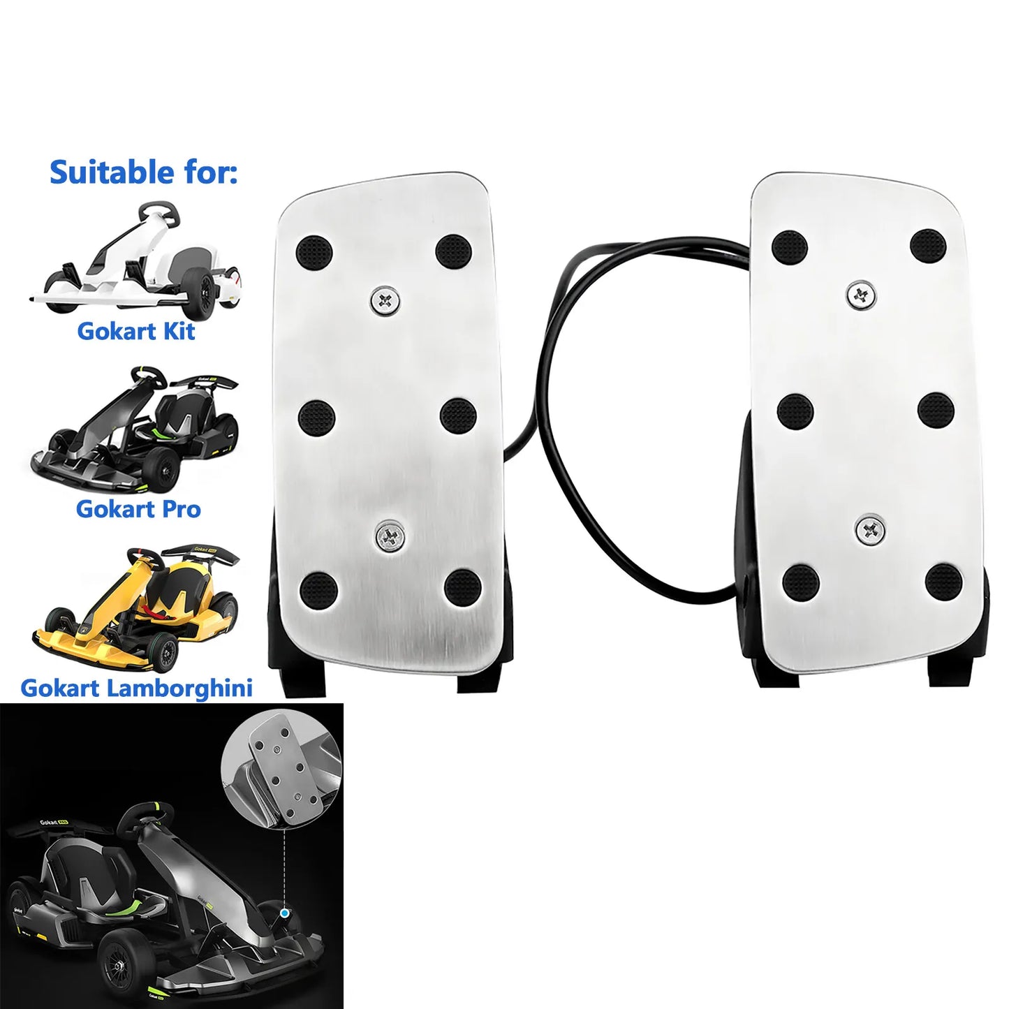 go kart brake pedal Original Throttle and Brake Pedal Replacement Kit for Ninebot Gokart P – GOKARTNGEAR