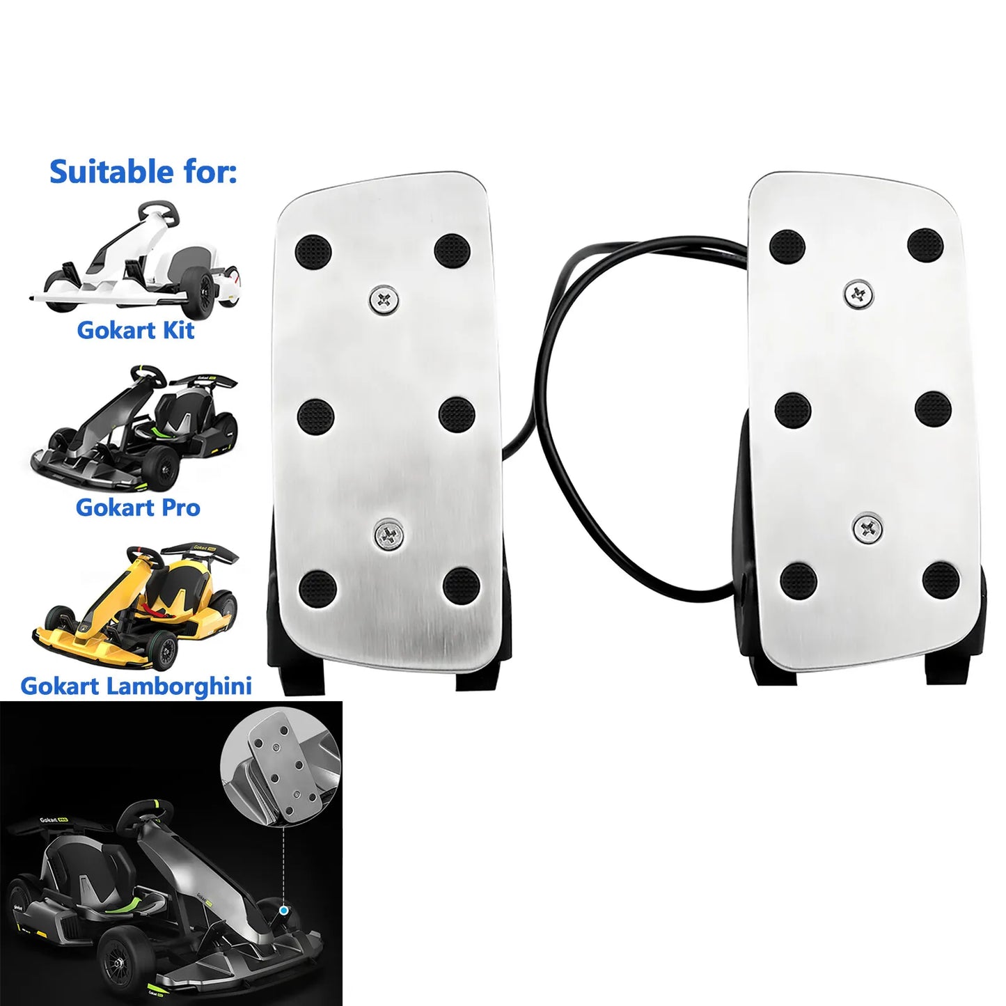 Kit de repuesto de pedal de freno y acelerador original para Ninebot Gokart PRO