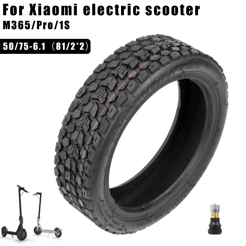 Upgraded 8.5" Tubeless Off-Road Tires for Xiaomi M365, Pro, 1S Scooters