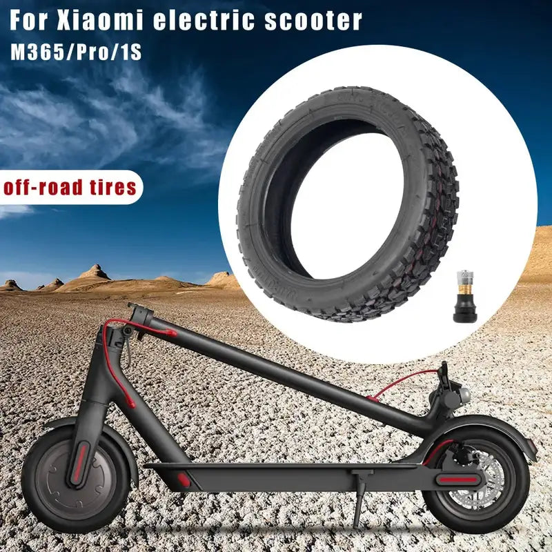 Upgraded 8.5" Tubeless Off-Road Tires for Xiaomi M365, Pro, 1S Scooters