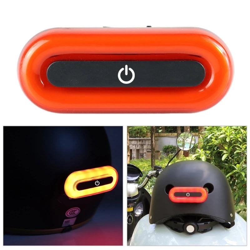 Waterproof IPX6 Electric Scooter Motorbike Helmet LED Light - Rechargeable Safety Taillight