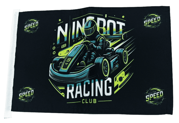 Safety Flag for Ninebot Go Kart Pro High Elevated Visibility in Black