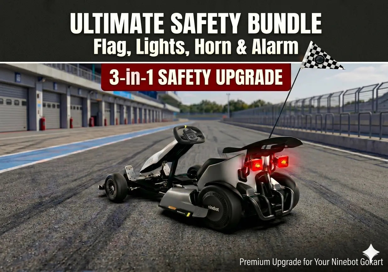 Ultimate Safety Bundle: Flag, Lights, & Horn for Safer Rides