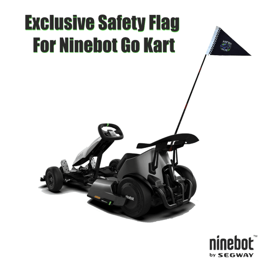 Premium Black Safety Flag for Segway Ninebot Go Kart