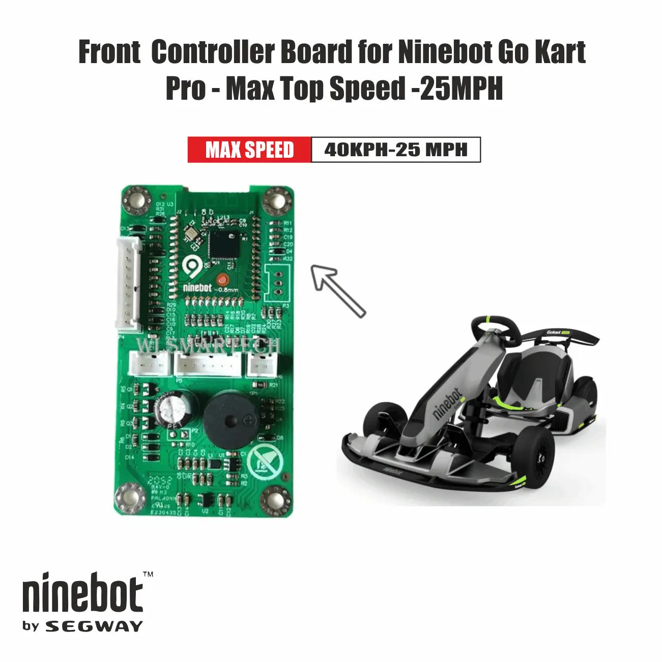 27MPH Performance Controller Board Upgrade for Segway Ninebot GoKart PRO, PRO 2 & Lamborghini