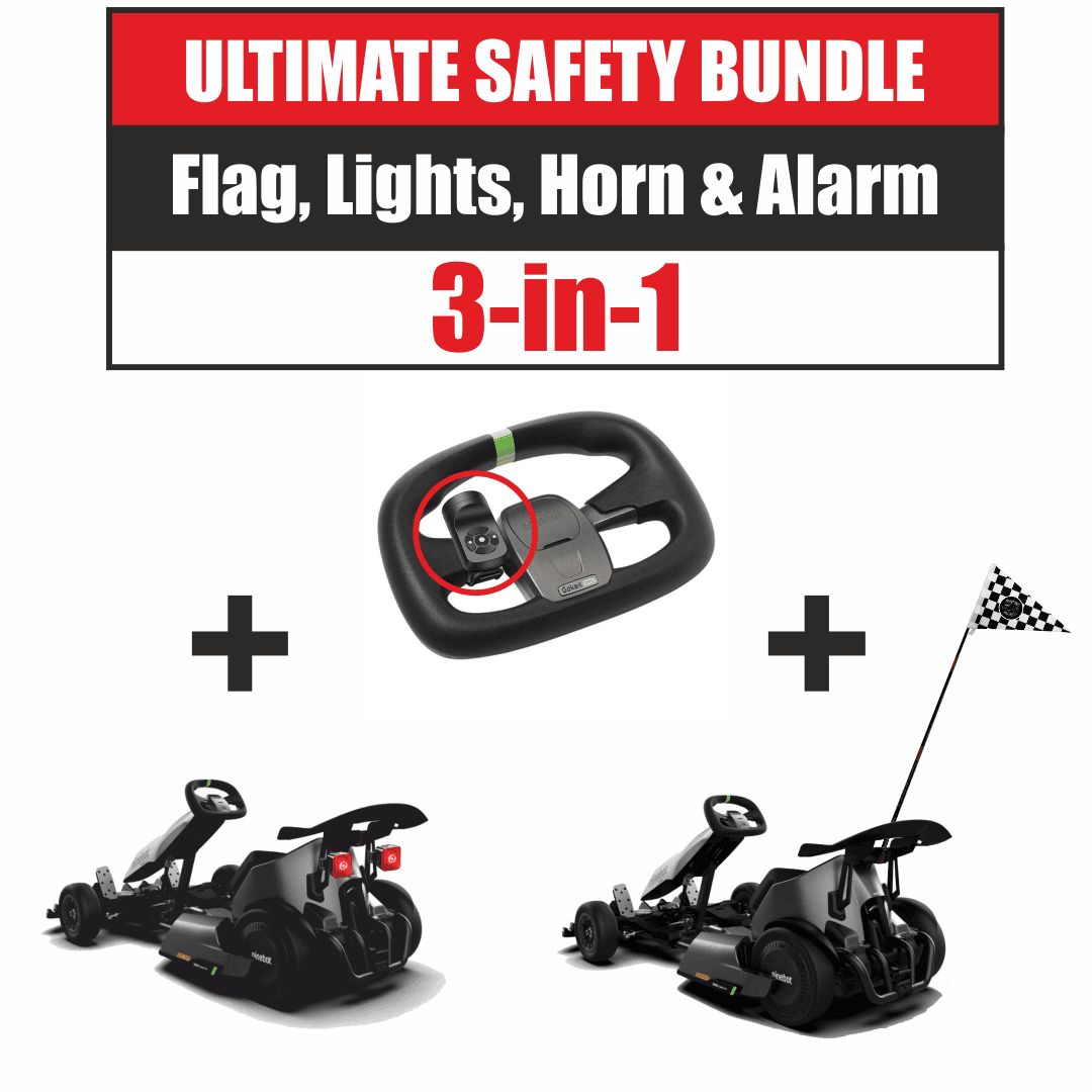 Ultimate Safety Bundle: Flag, Lights, & Horn for Safer Rides