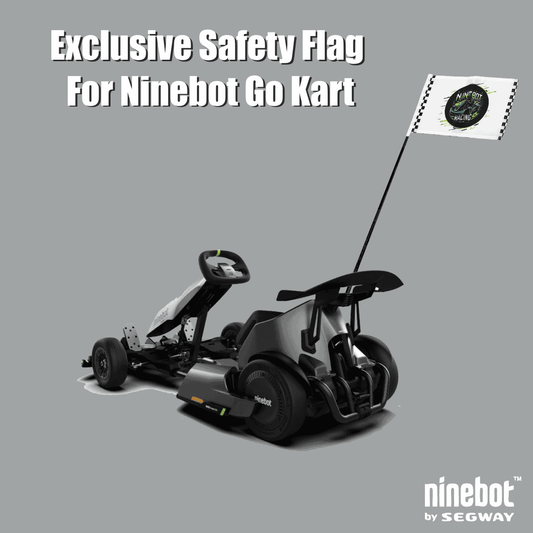 Safety Flag for Ninebot Go Kart Pro – High Visibility in White