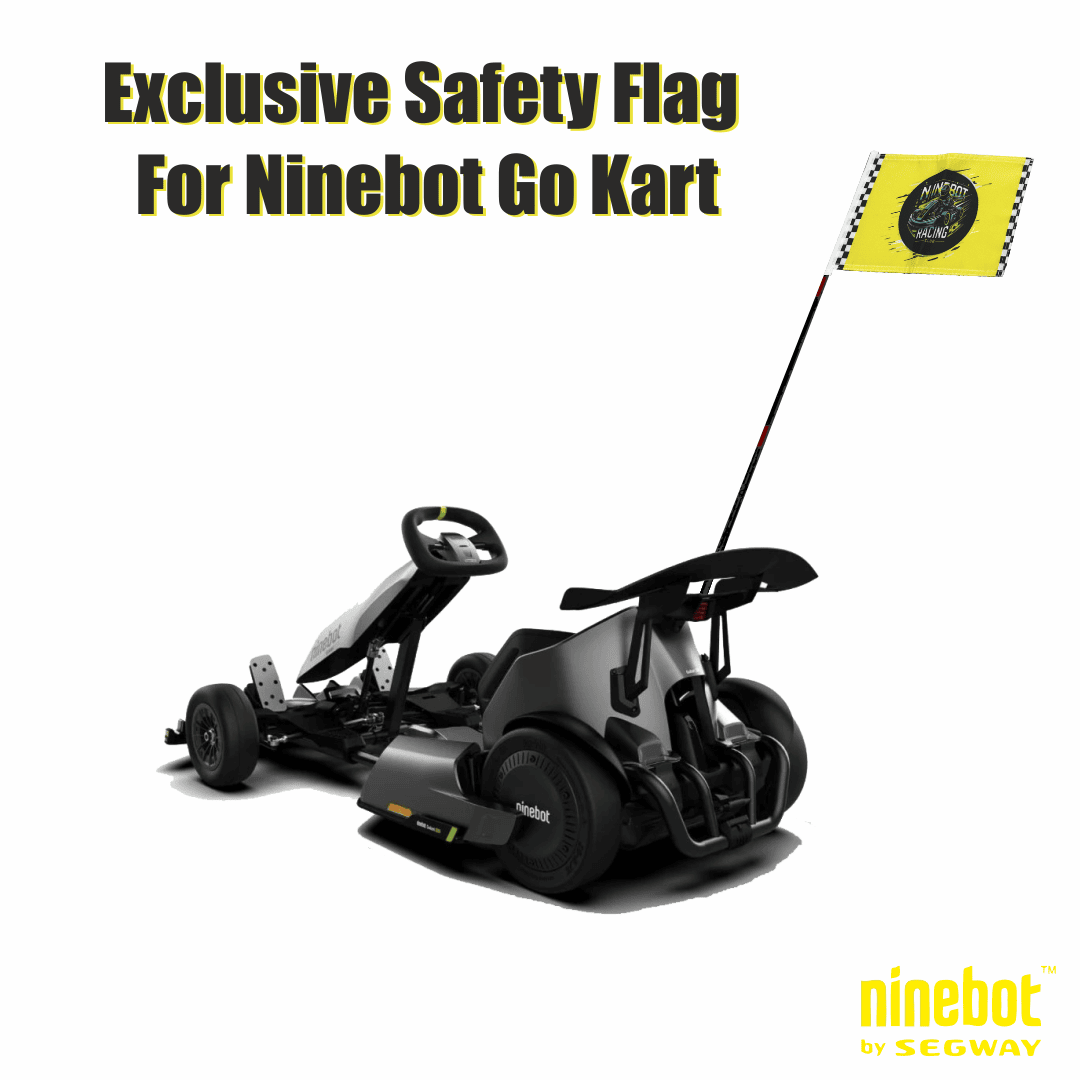 Safety Flag for Ninebot Go Kart Lamborghini – High Elevated Visibility in Yellow