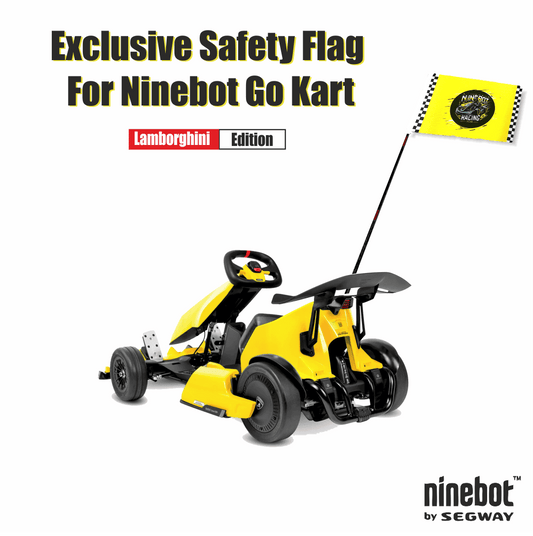 Safety Flag for Ninebot Go Kart Lamborghini – High Elevated Visibility in Yellow